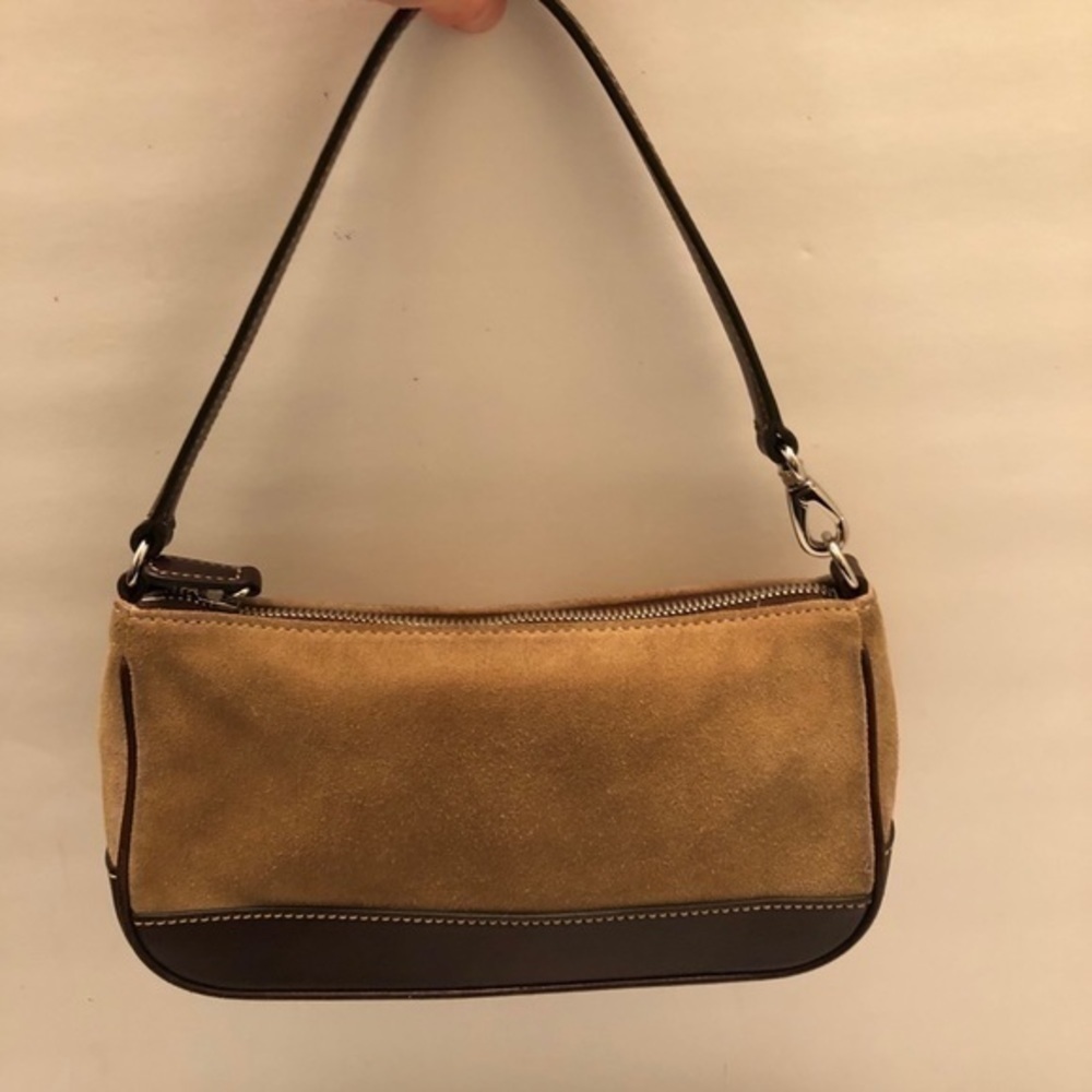 Coach Demi mini bag tan suede brown leather - Picture 11 of 12